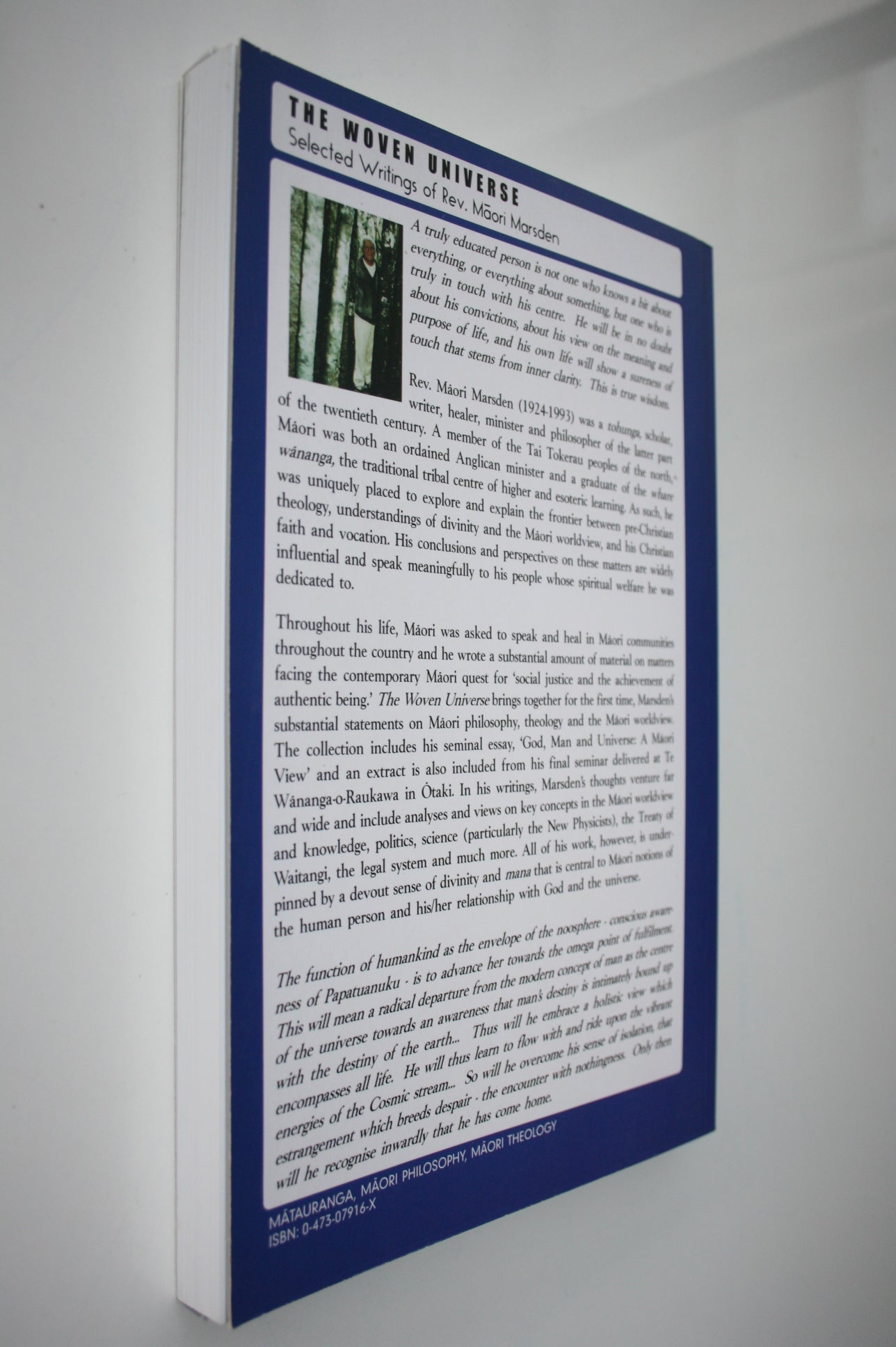The Woven Universe Selected Writings Of Rev. Maori Marsden. – Phoenix ...