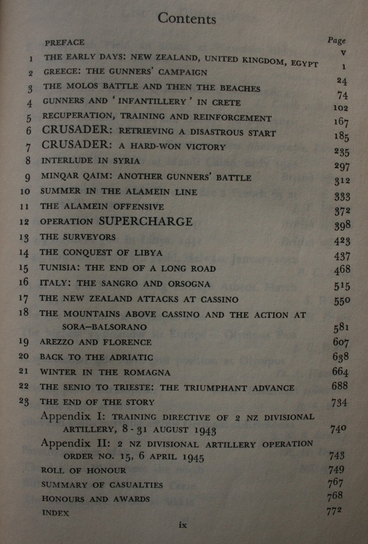 2nd New Zealand Divisional Artillery. Official History of New Zealand in the Second World War 1939-45. By W E Murphy.