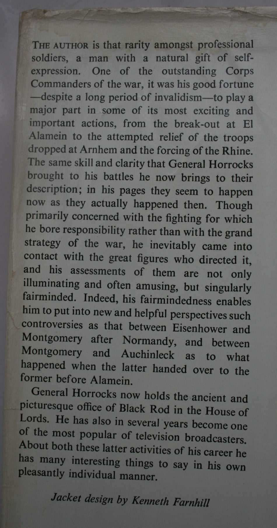 A Full Life. (30 Corps Comander WWII). First Edition. Lieut. General Sir Brian Horrocks.