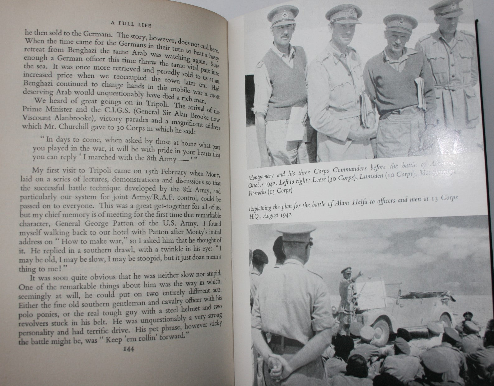 A Full Life. (30 Corps Comander WWII). First Edition. Lieut. General Sir Brian Horrocks.