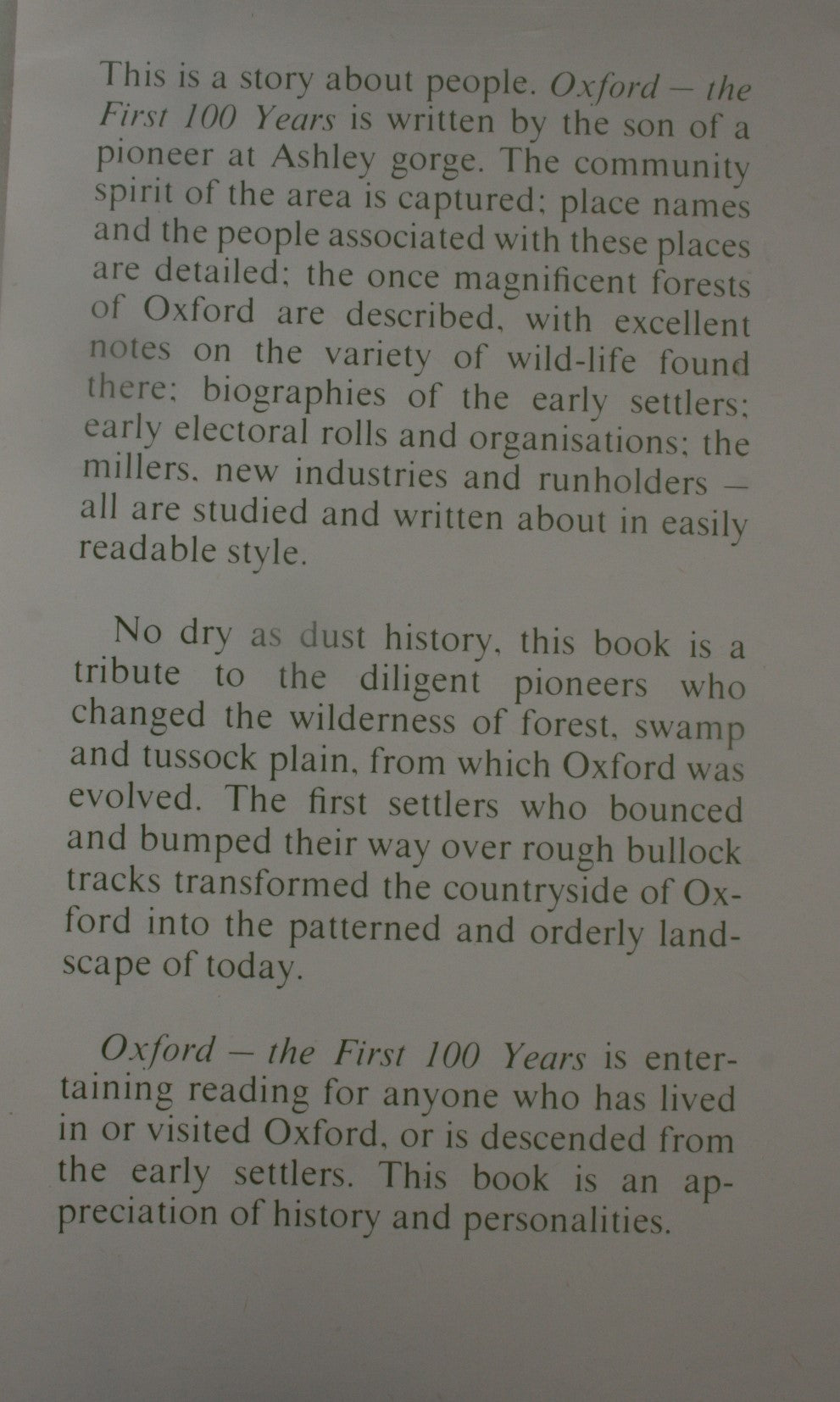 Oxford: The First Hundred Years by O A Gillespie.