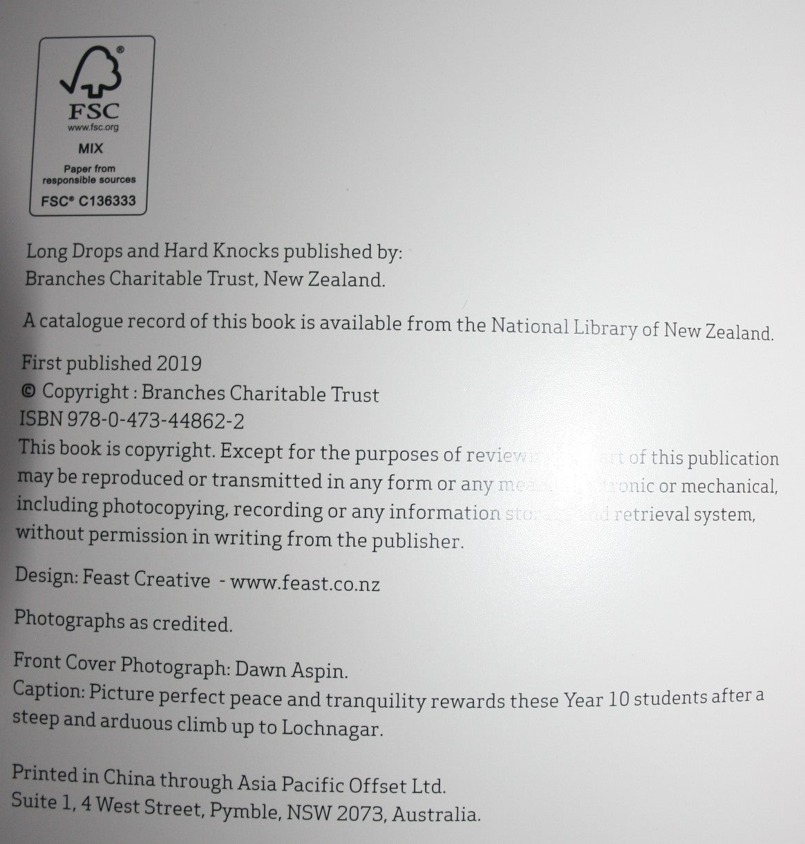 Long Drops and Hard Knocks: Celebrating 50 Years of Wakatipu High School's Branches Camp by Sue Fea.