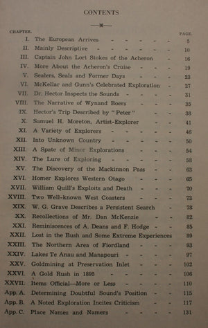 Far Famed Fiordland: Historic and Descriptive, European Explorers, White Whalers, Seamen & Surveyors, Travellers & Tourists, &  Pakeha Place-names by Herries Beattie.