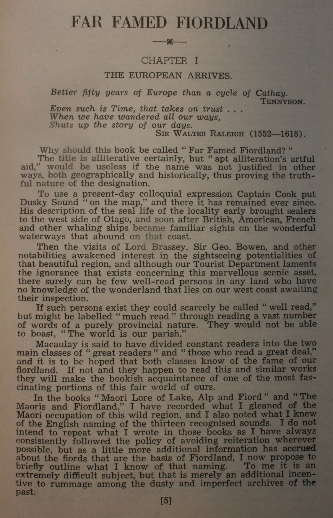 Far Famed Fiordland: Historic and Descriptive, European Explorers, White Whalers, Seamen & Surveyors, Travellers & Tourists, &  Pakeha Place-names by Herries Beattie.