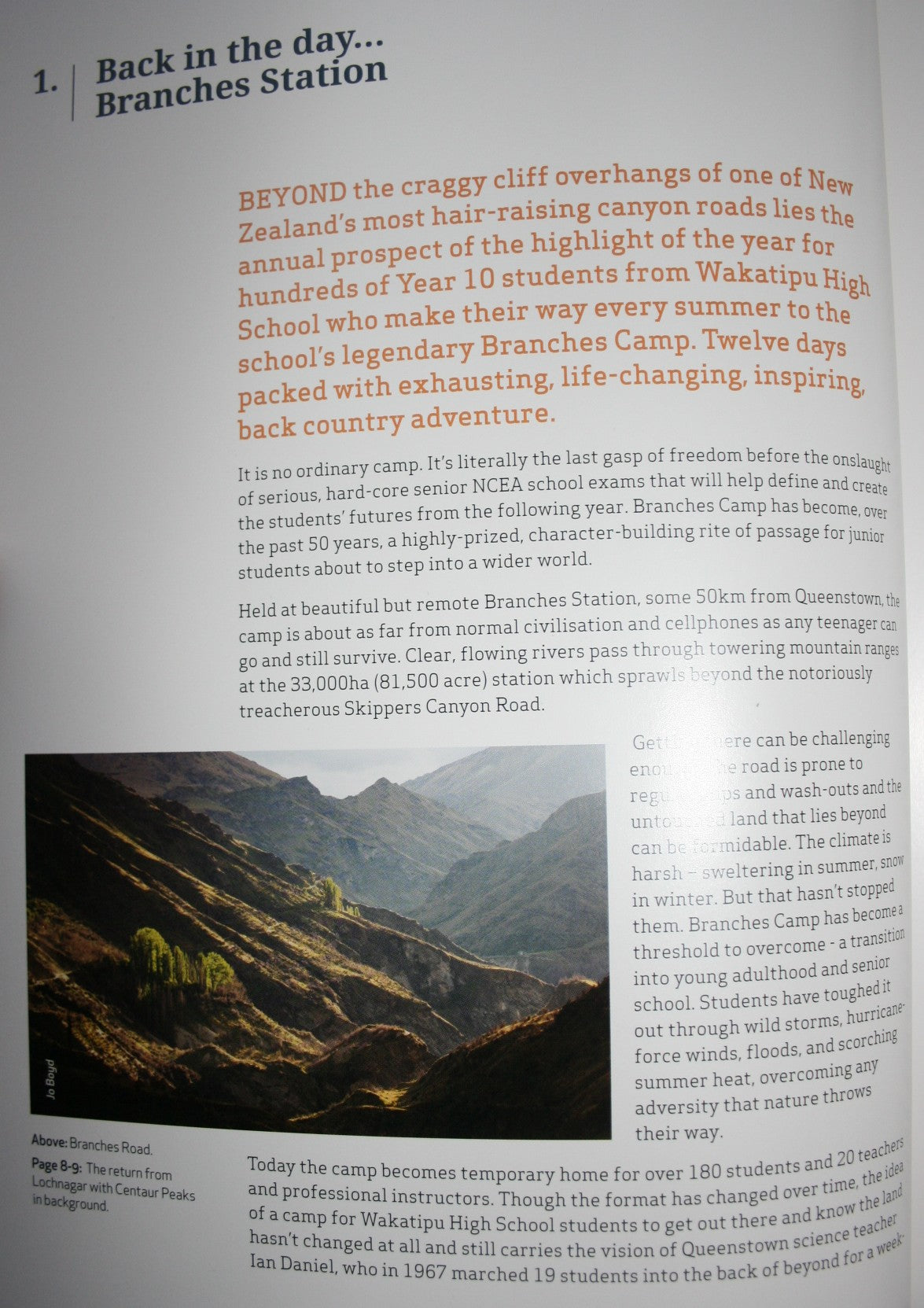 Long Drops and Hard Knocks: Celebrating 50 Years of Wakatipu High School's Branches Camp by Sue Fea.