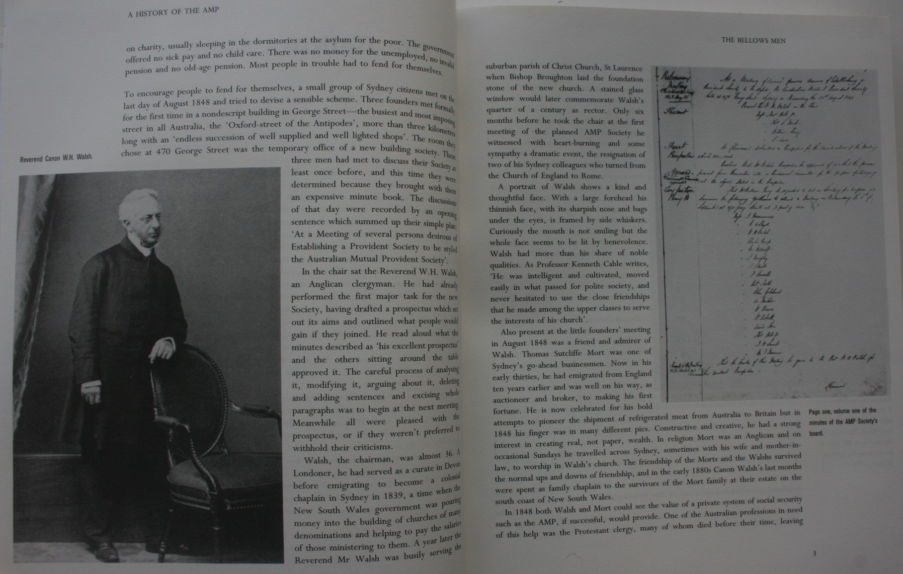 A History of the AMP 1848-1998 By Geoffrey Blainey. 1999, First Edition.