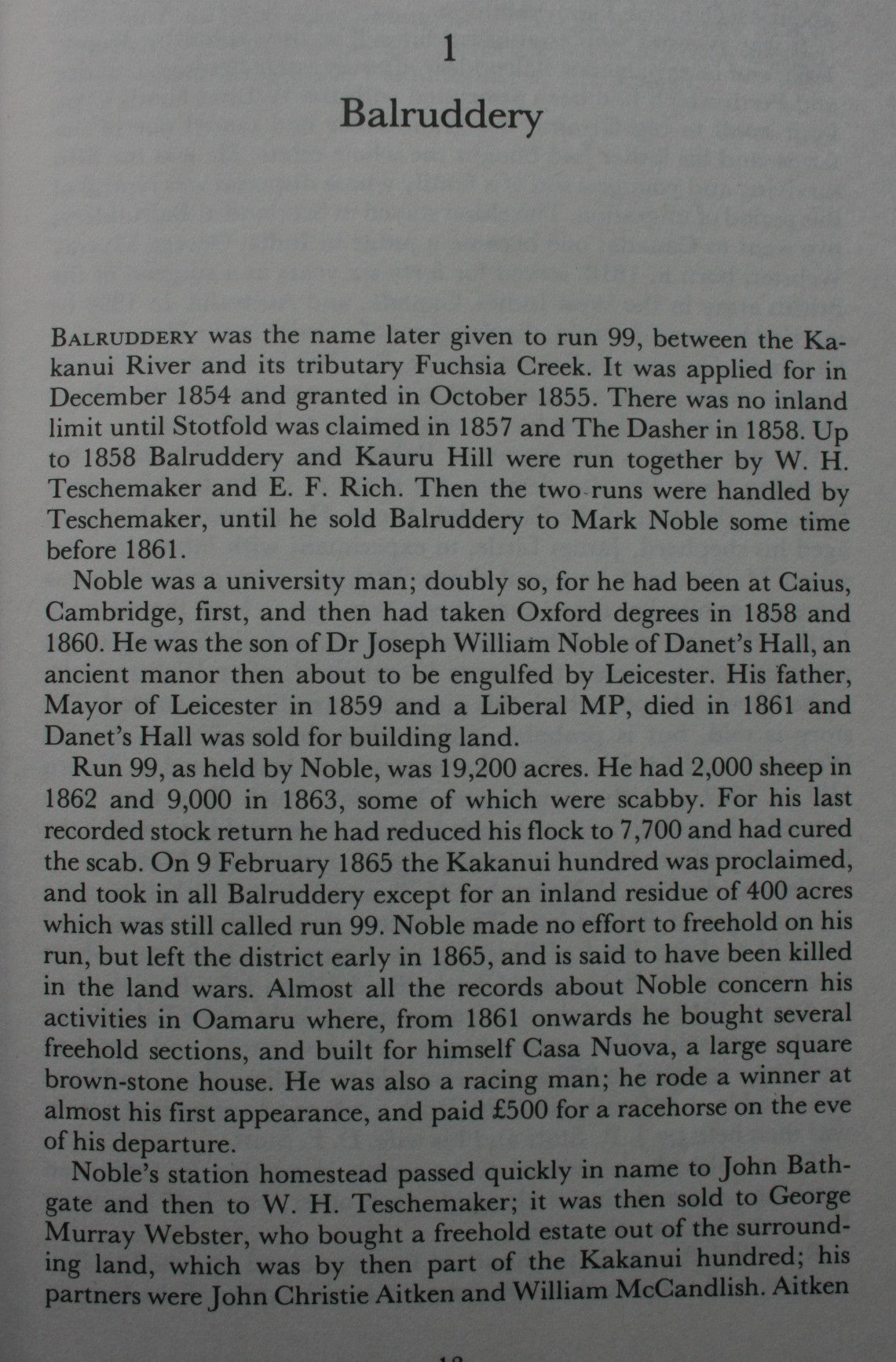 Early Northern Otago Runs. LIMITED EDITION. By Robert Pinney