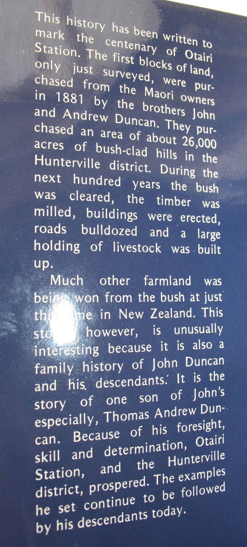 Otairi 1881-1981. FIRST EDITION. By Rusk Harris.