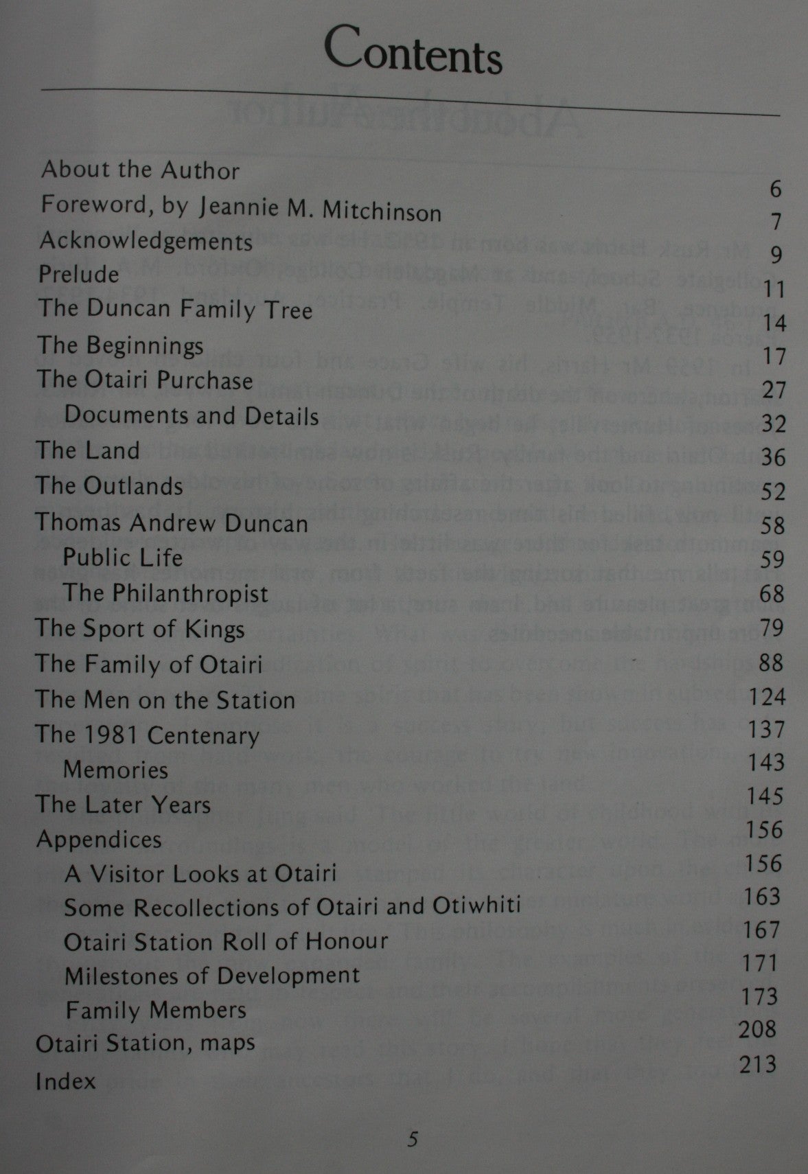 Otairi 1881-1981. FIRST EDITION. By Rusk Harris.