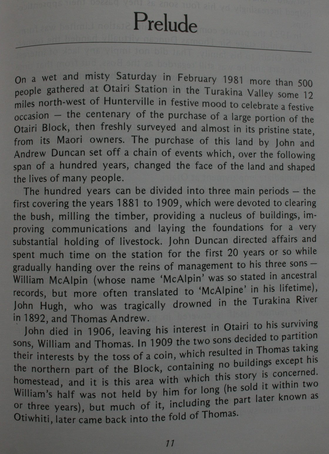 Otairi 1881-1981. FIRST EDITION. By Rusk Harris.