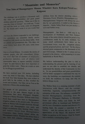 True Tales of Mountains and Memories: Maungatapere, Maunu, Whatitiri, Kara, Kokopu, Poroti, Kaigoose by Mac Stevenson (Editor).