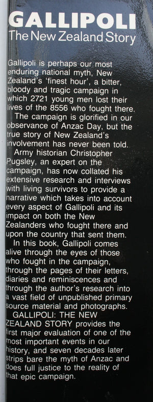 Gallipoli: The New Zealand Story. First Edition Hardback