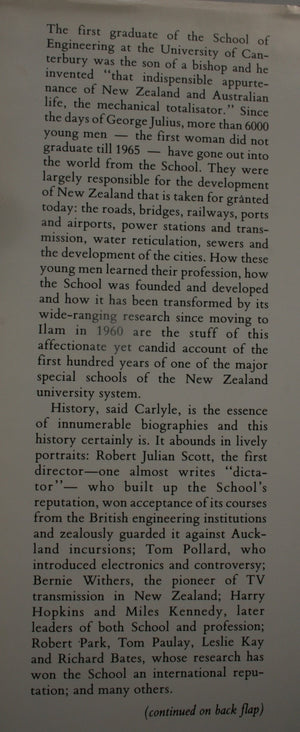 Design for a Century. A History of the School of Engineering, University of Canterbury 1887-1987 by Diana Neutze &amp; Eric Beardsley.