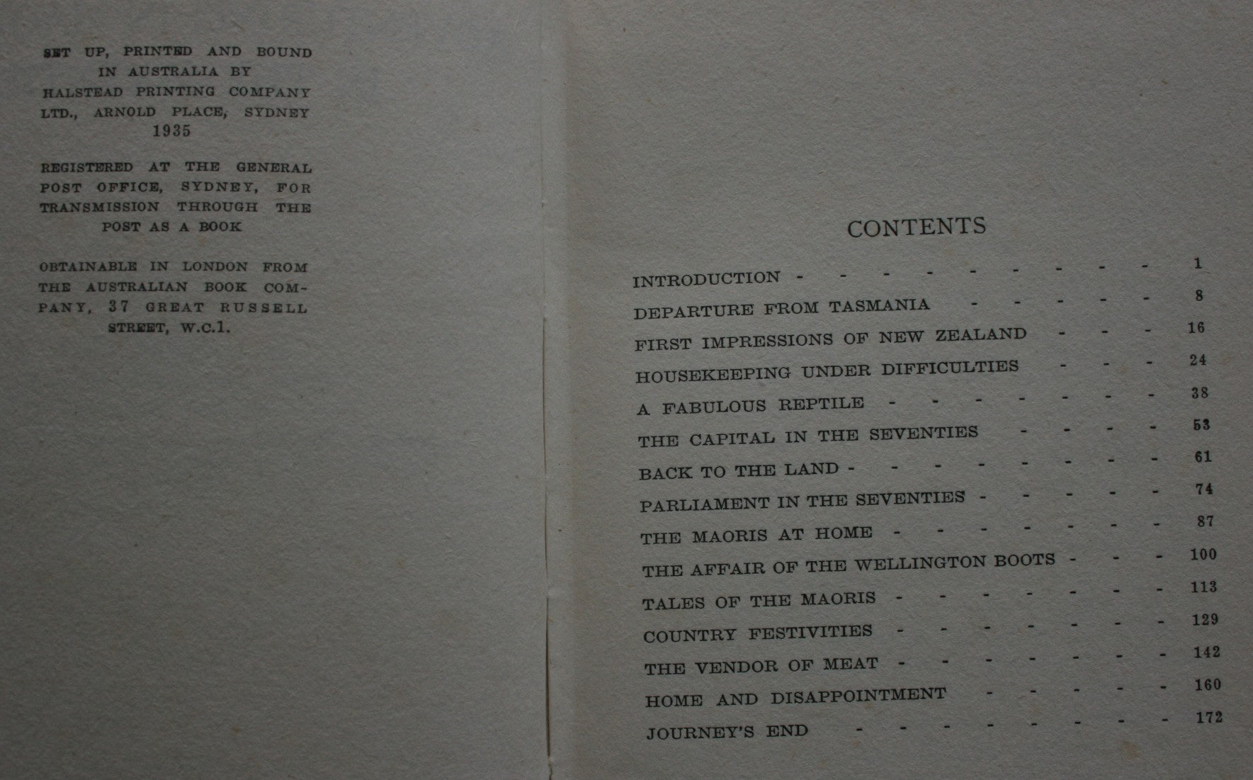 Adventuring in Maoriland in the Seventies (1935). By G. L. Meredith