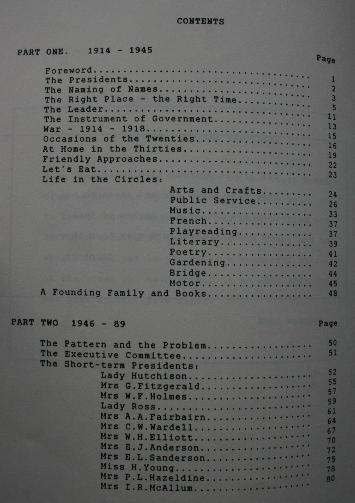 Women in Their Time: Seventy-Five Years of the Otago Women's Club 1914 - 1989 by Brenda Harding. SIGNED BY AUTHOR. VERY RARE.