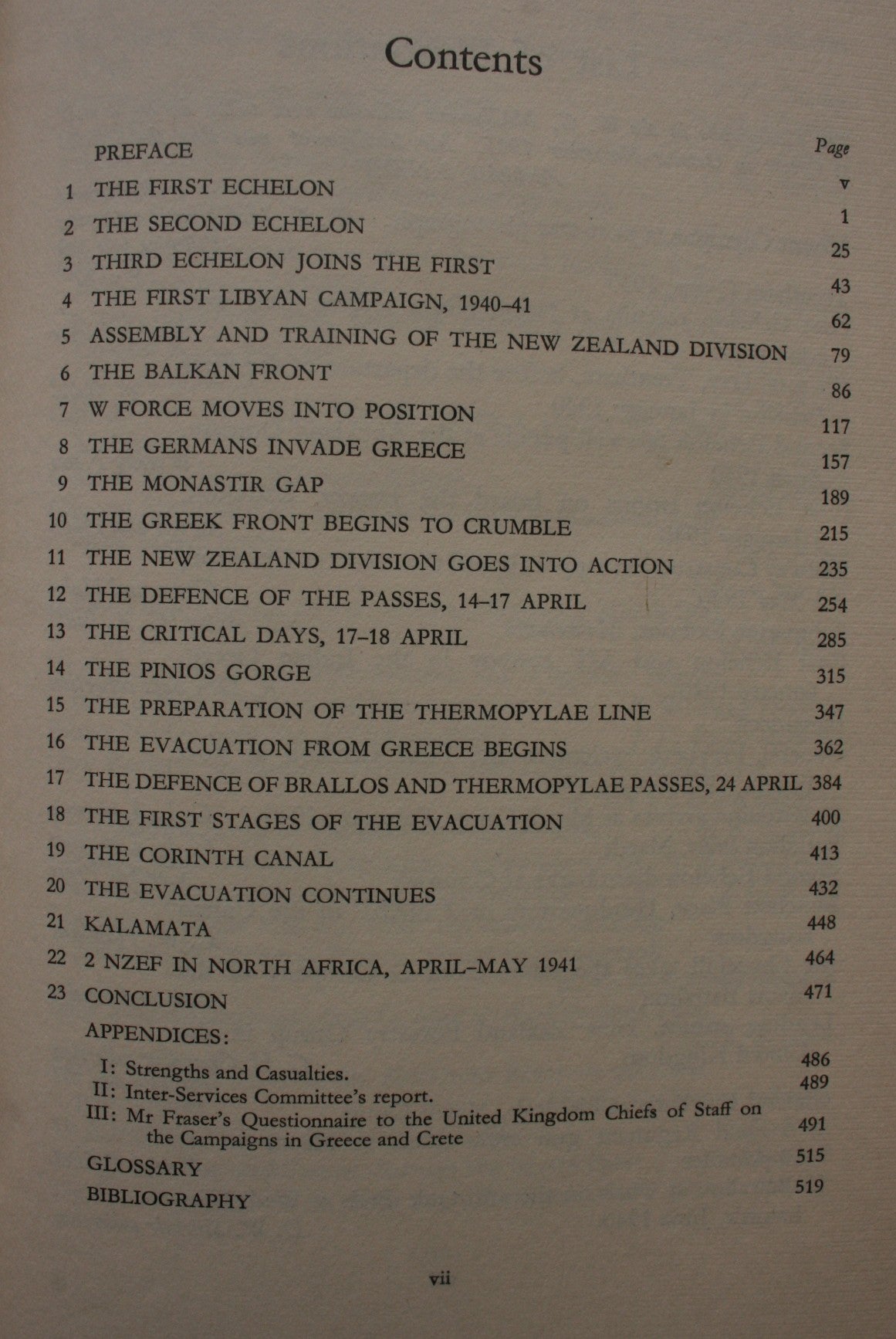 To Greece. Official History of New Zealand in the Second World War, 1939-45 By W. G McClymont.