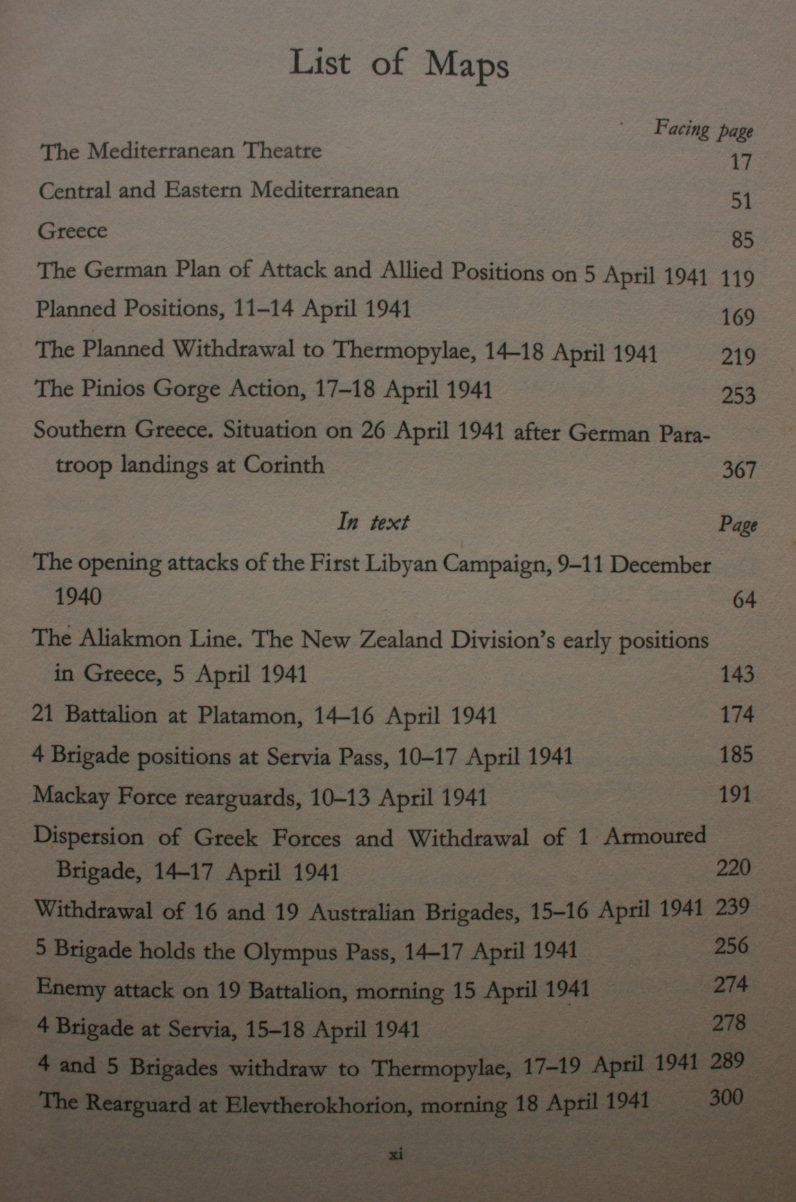 To Greece. Official History of New Zealand in the Second World War, 1939-45 By W. G McClymont.