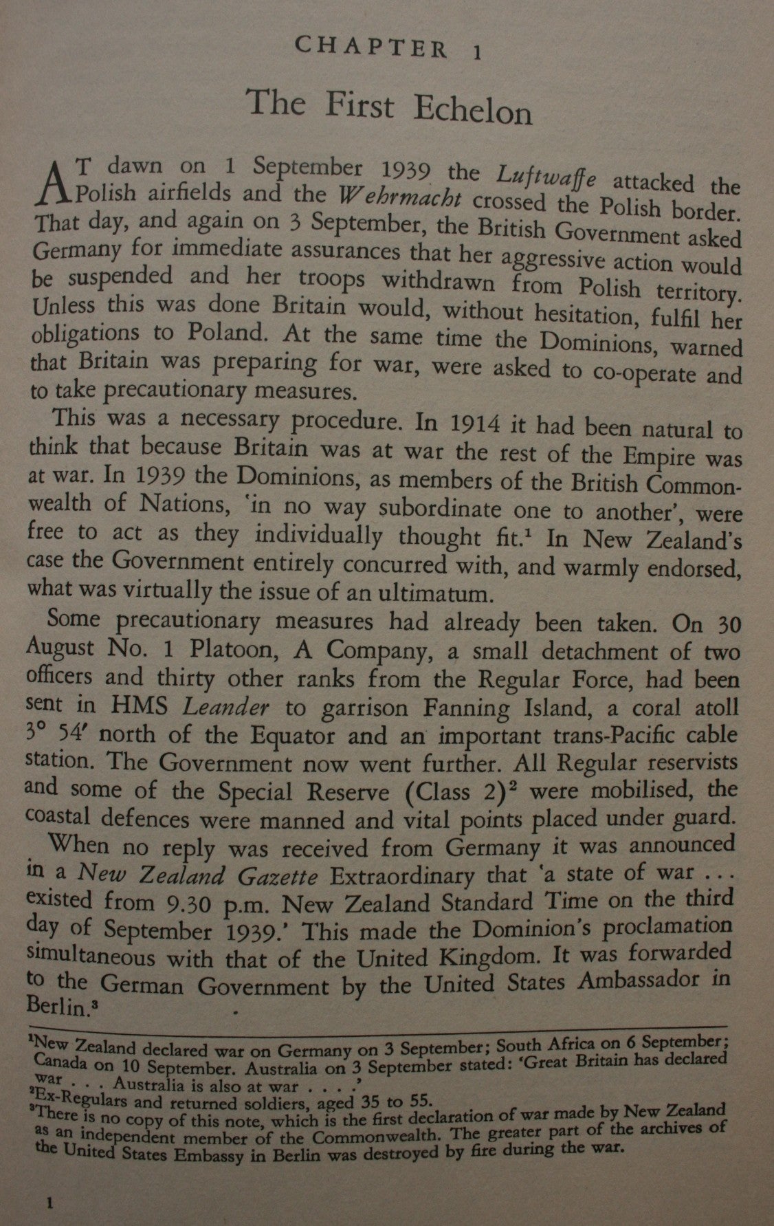 To Greece. Official History of New Zealand in the Second World War, 1939-45 By W. G McClymont.