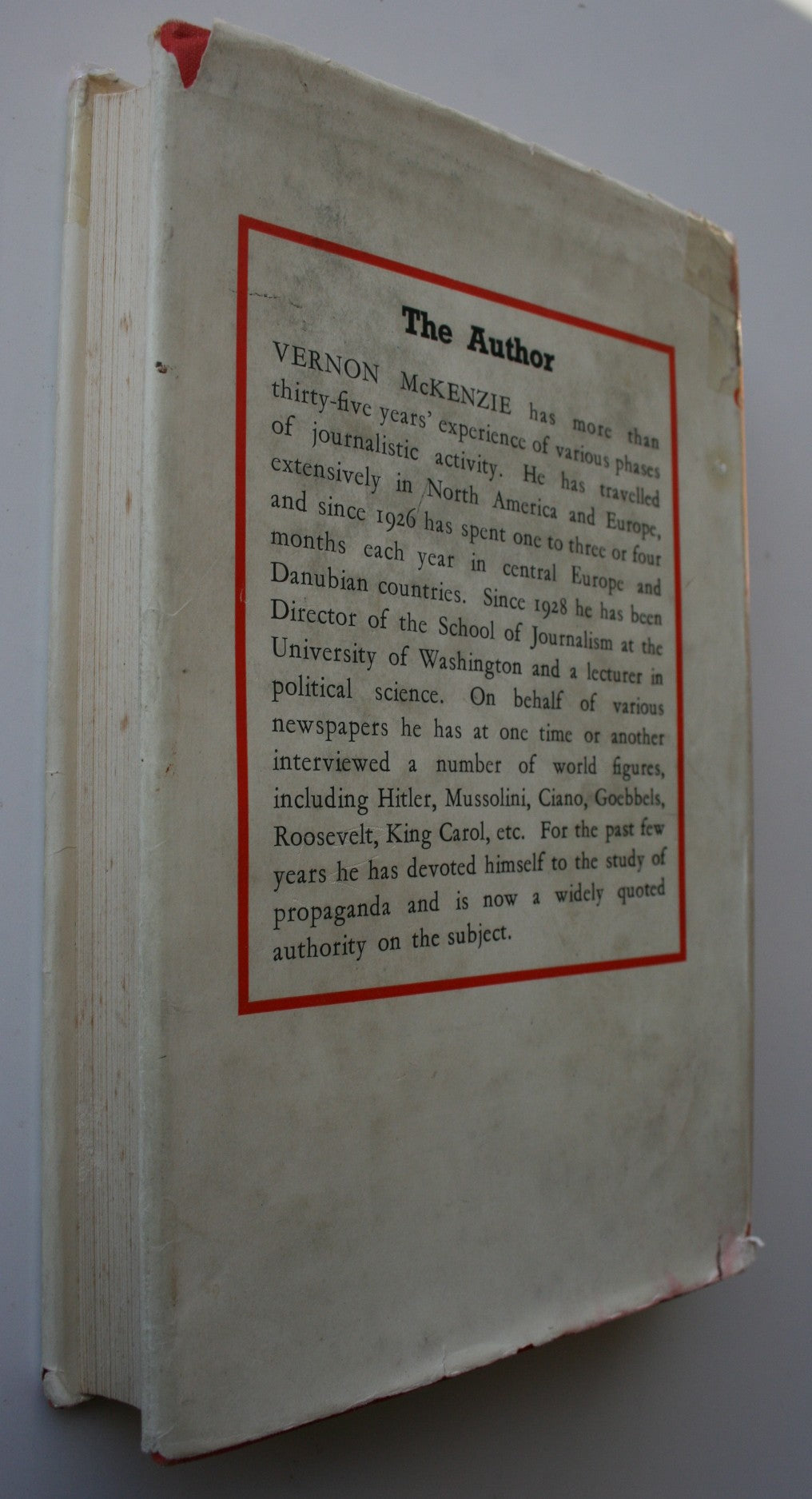 HERE LIES GOEBBELS 'The truth about German propaganda'. By Veron McKenzie.