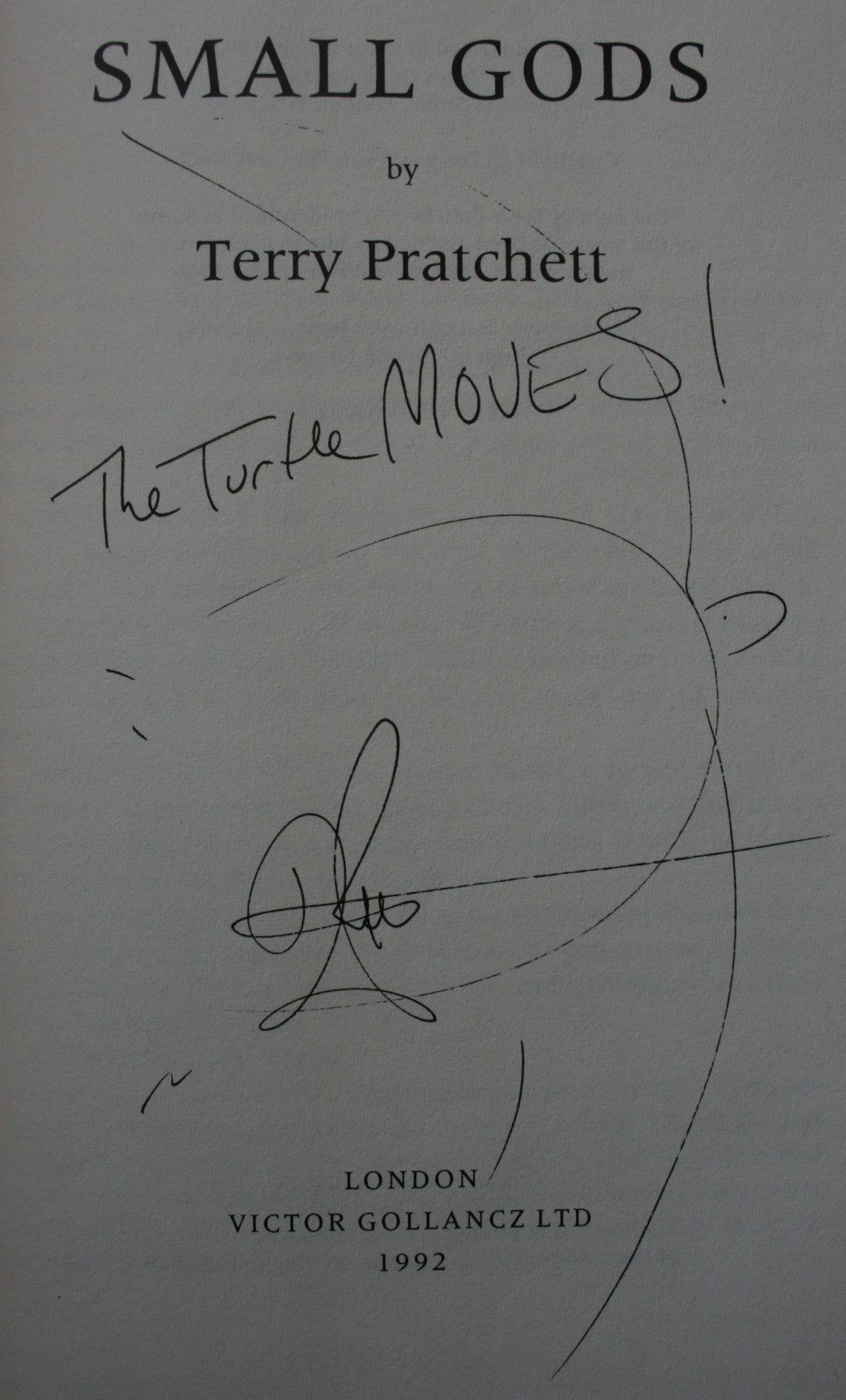 Small Gods. SIGNED FIRST EDTITION. By Terry Pratchett