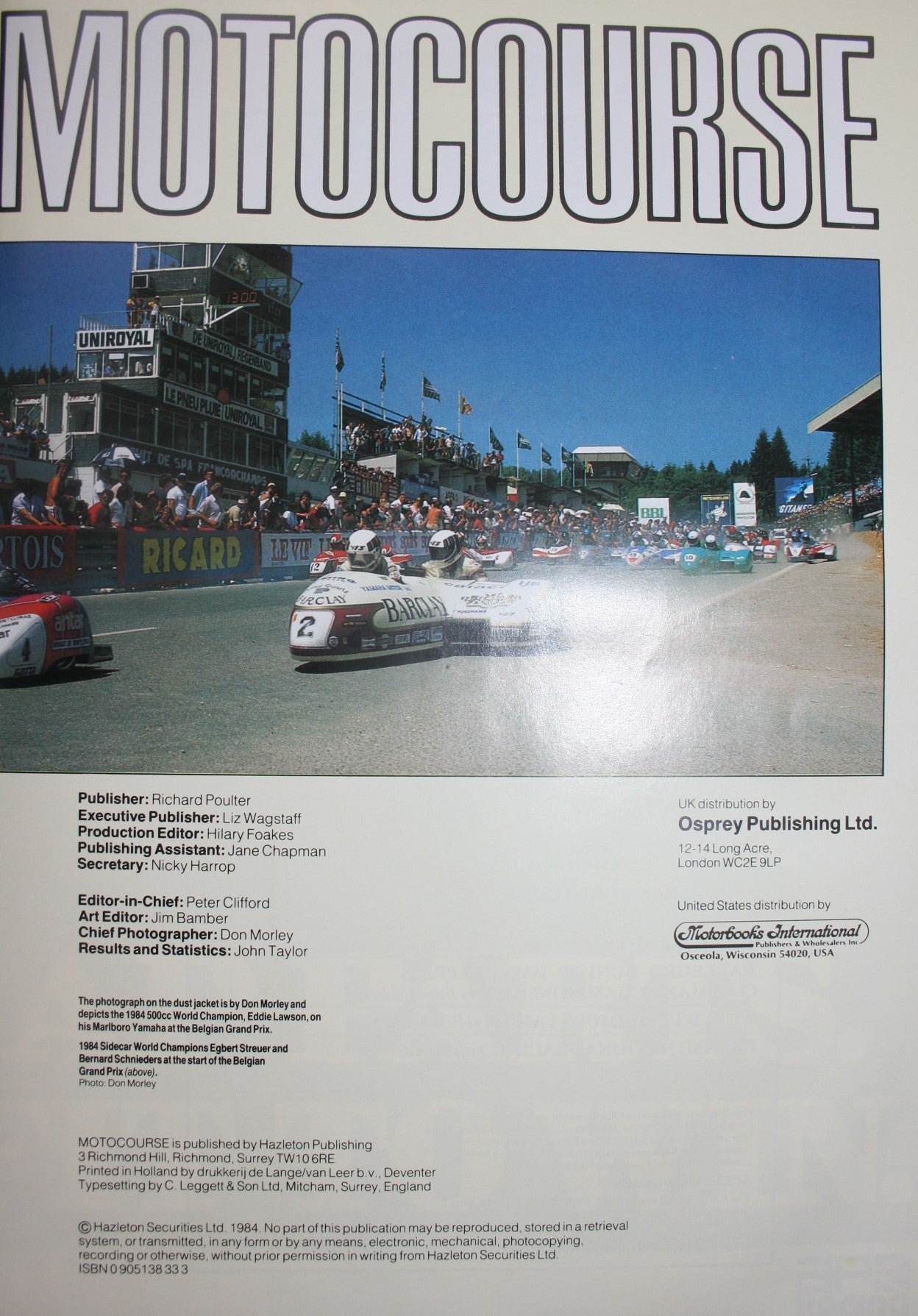 Autocourse 1984-85 Publisher: Hazleton