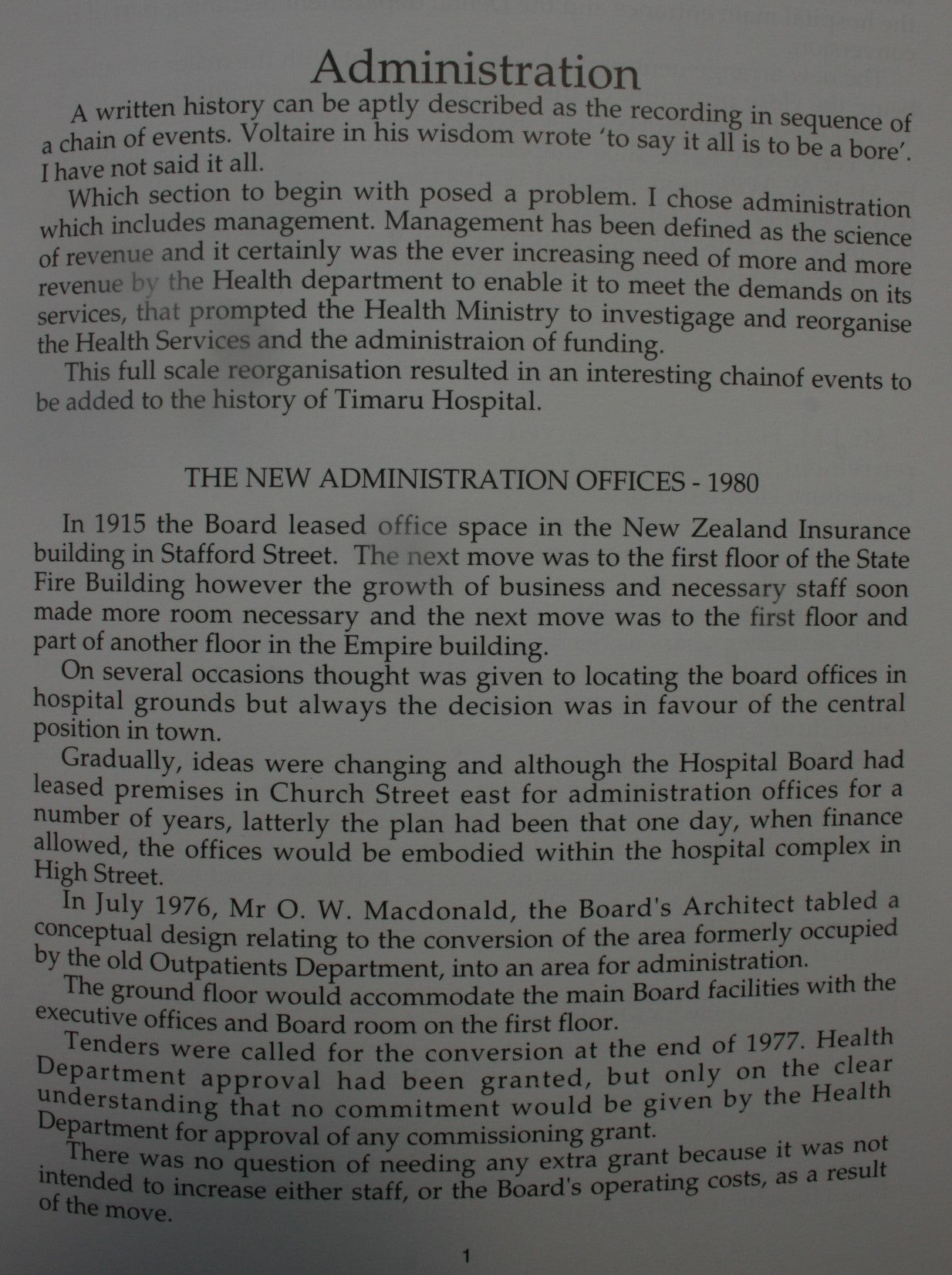 The End of an Era: 1964 to 1989. South Canterbury Hospital Board. By Eulla Williamson