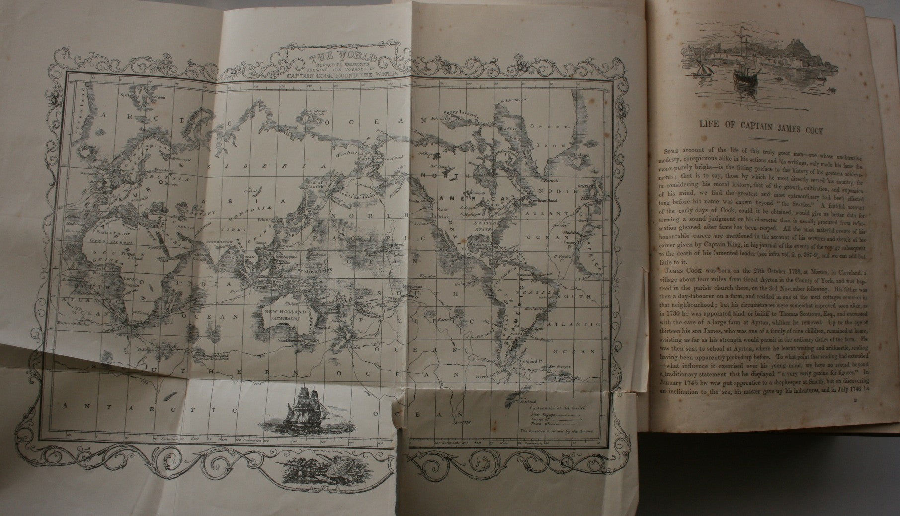 Captain Cook's Voyages Round the World 1892