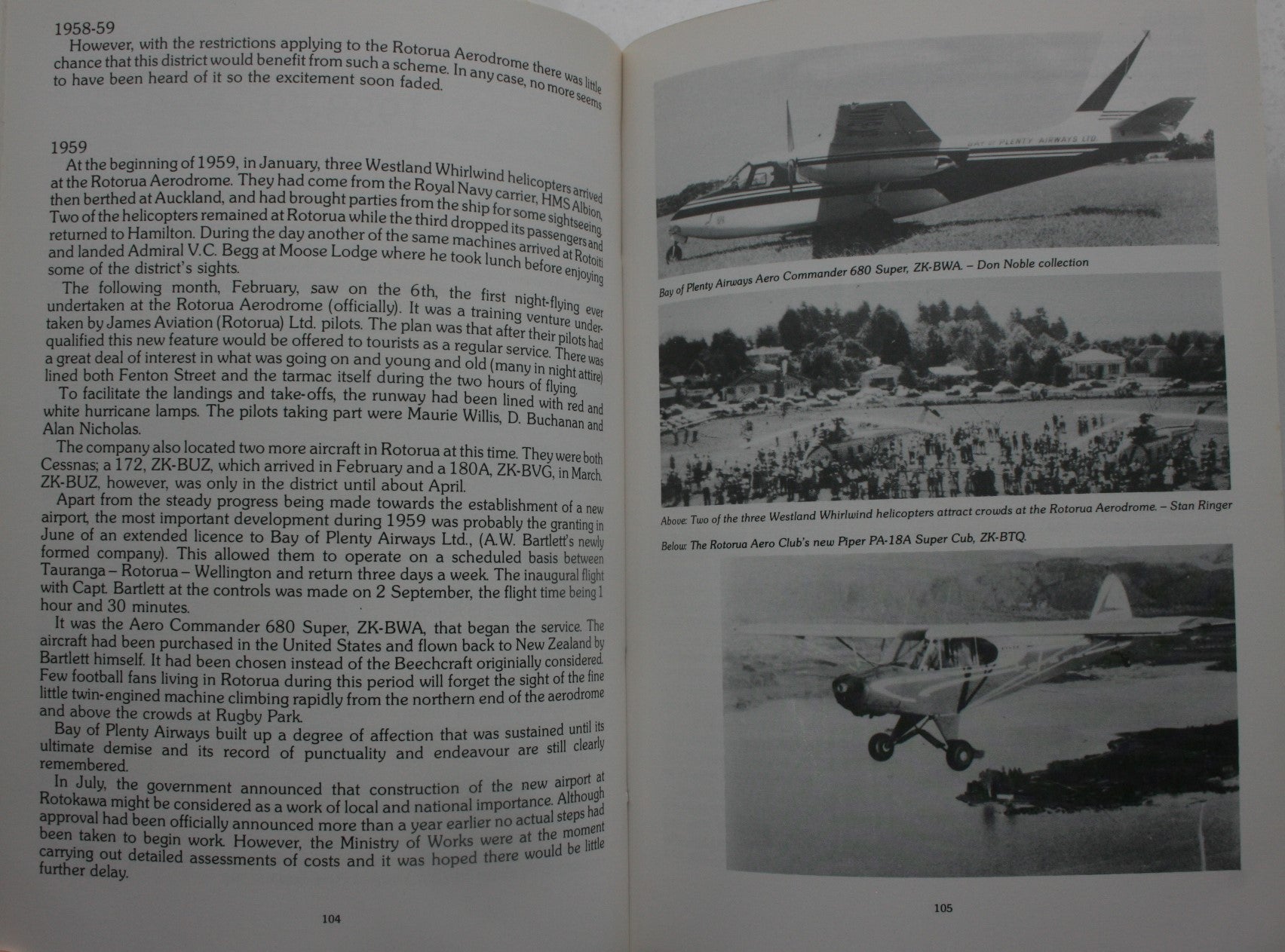 Flying the Thermal Skies: A History of Aviation in the Rotorua District by Don Stafford. SIGNED BY AUTHOR.