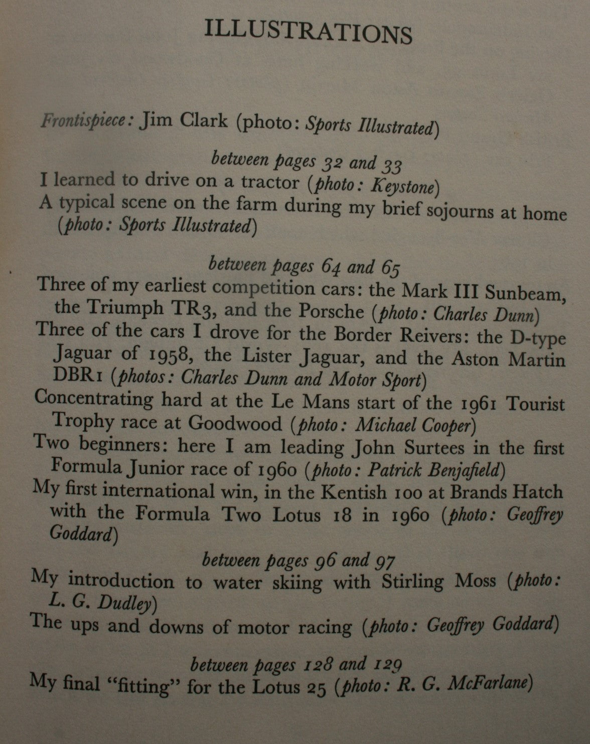 Jim Clark at the Wheel: The world motor racing champion's own story by Jim Clark. 1964, First Edition, first printing.