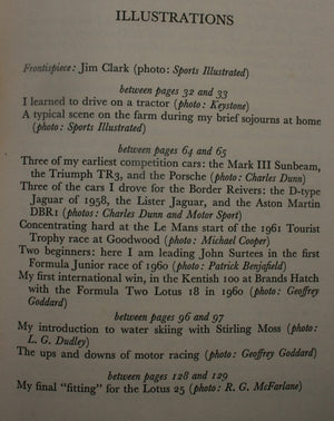 Jim Clark at the Wheel: The world motor racing champion's own story by Jim Clark. 1964, First Edition, first printing.