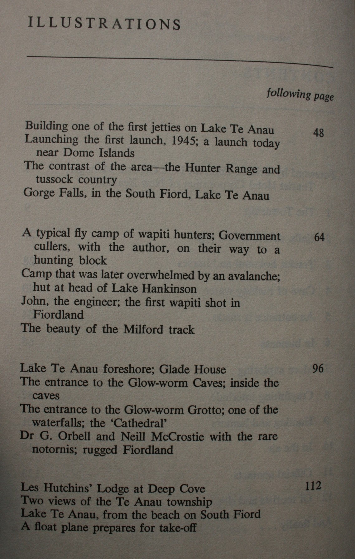 Te Anau Anchorage. LAWSON BURROWS. Hardback first edition