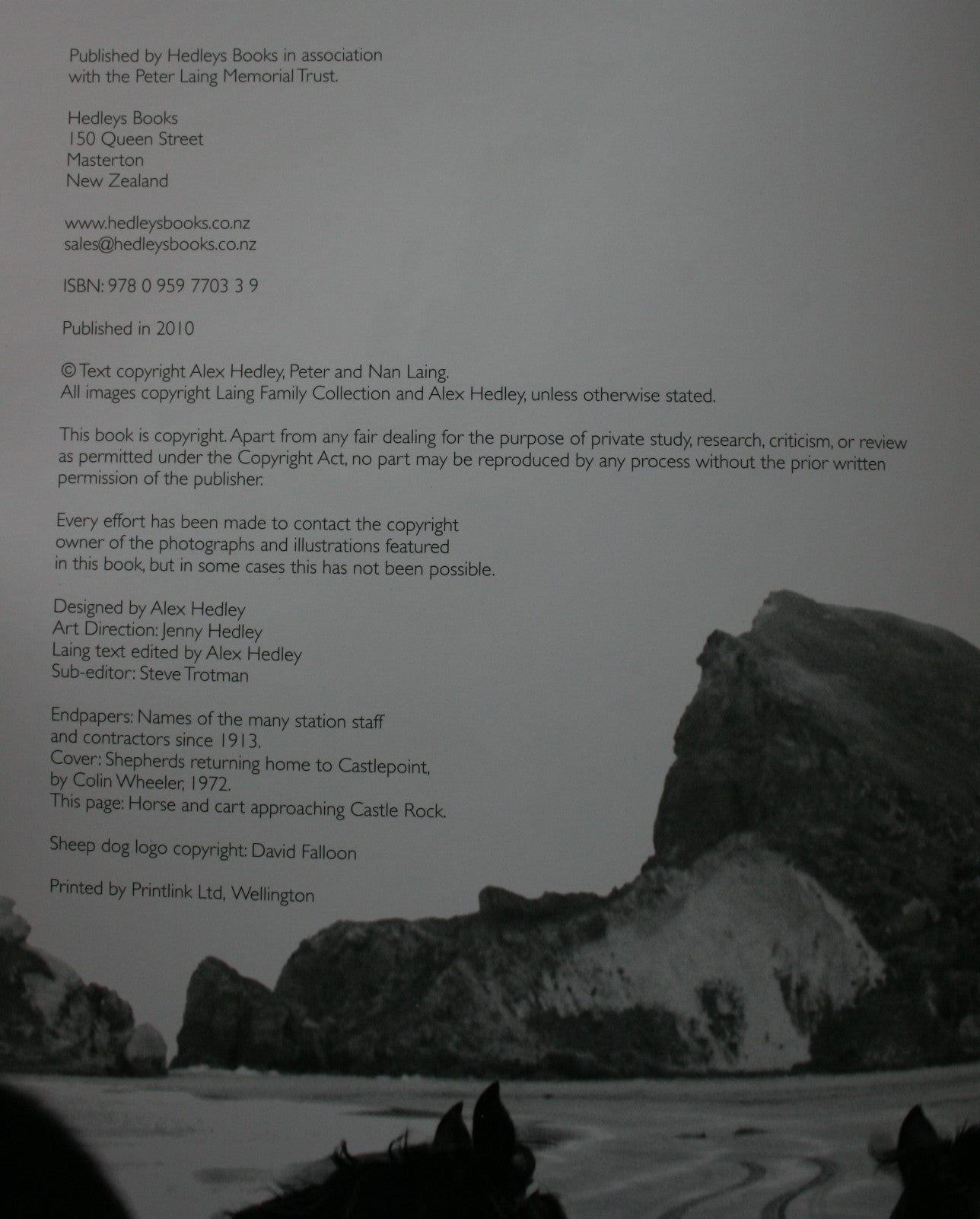 Castlepoint Coastal Station and Settlement. SIGNED