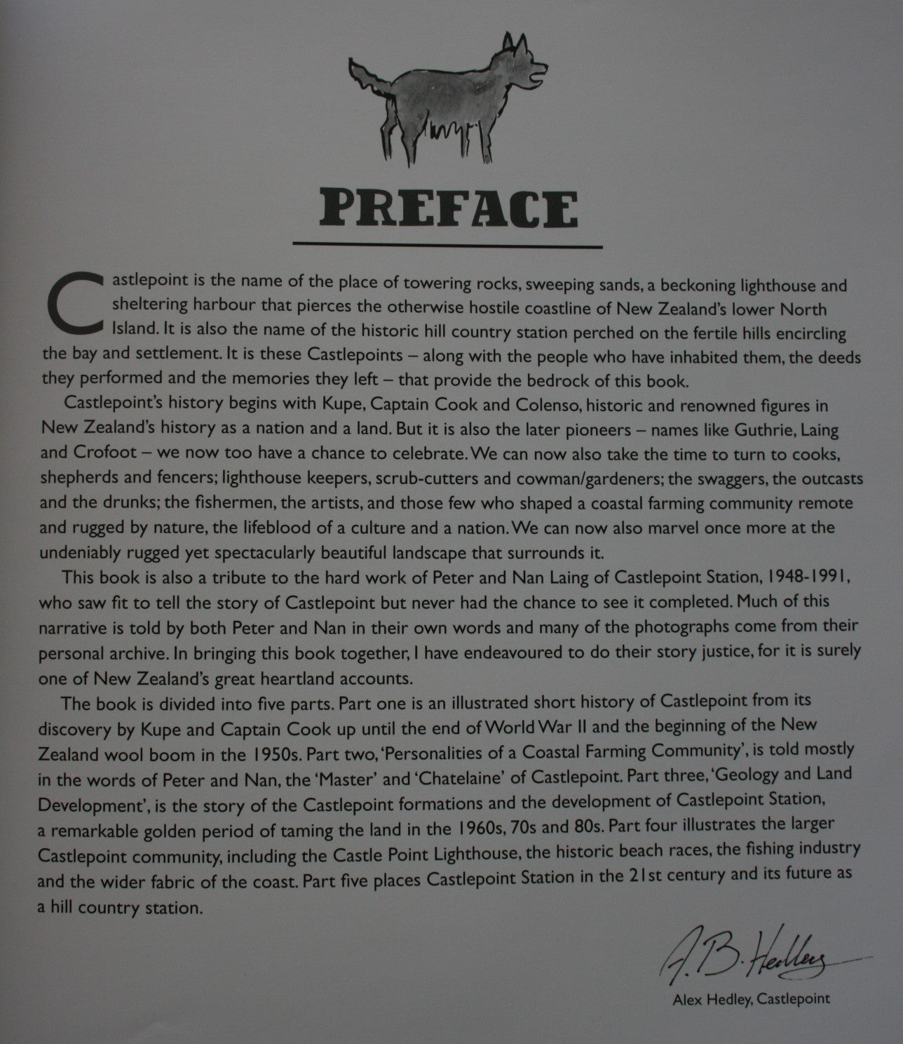 Castlepoint Coastal Station and Settlement. SIGNED