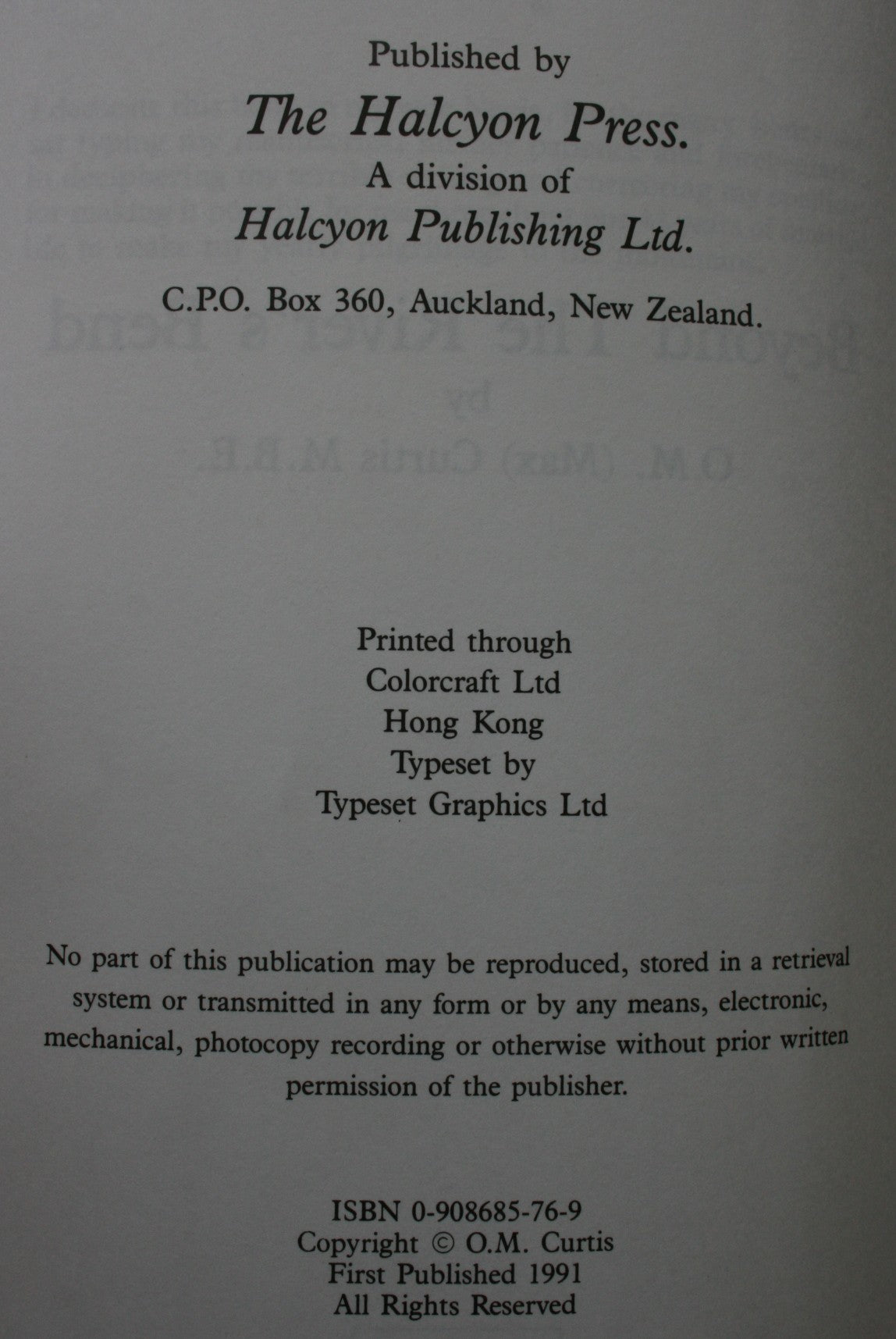 Beyond the River's Bend, Tales of Red Deer, Moose and Wapiti in New Zealand. FIRST EDITION.