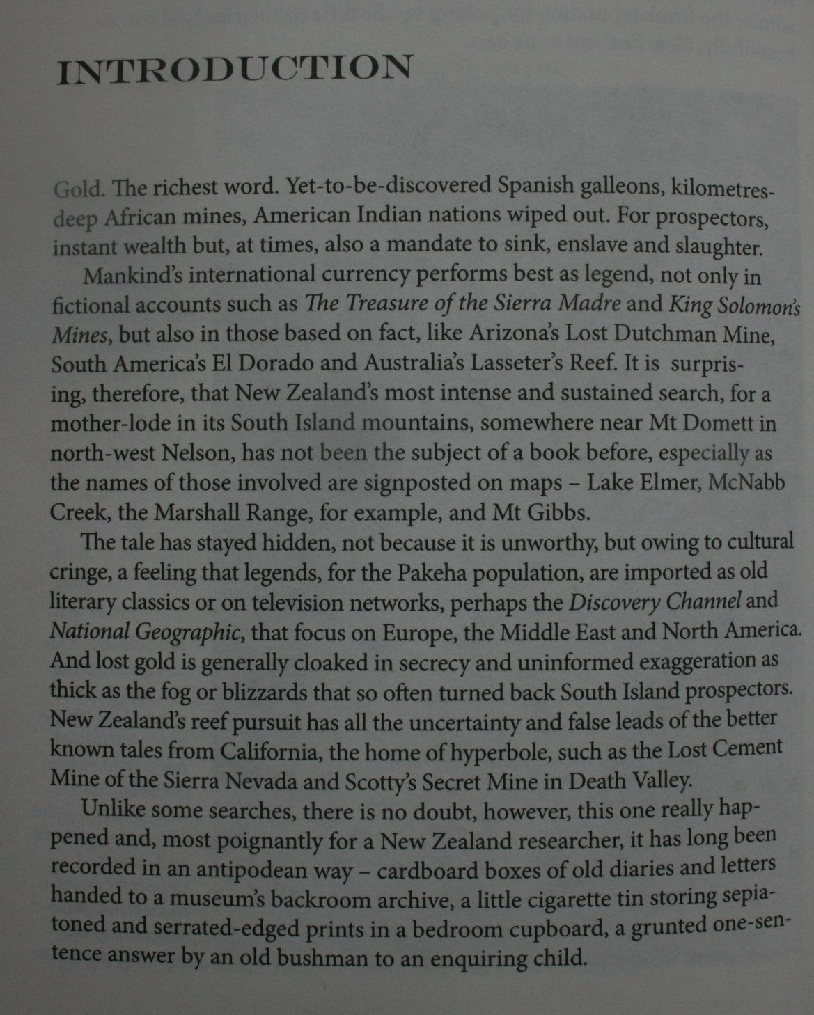 Lost Gold The 100-year Search for the Gold Reef of Northwest Nelson. By Paul Bensemann.