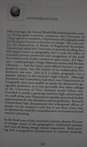 From Mellor to Hocken : Fifty Years of Geography at the University of Otago by Peter Holland, Hugh Kidd, Richard Welch.