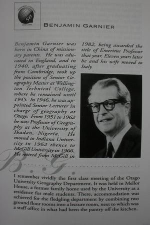 From Mellor to Hocken : Fifty Years of Geography at the University of Otago by Peter Holland, Hugh Kidd, Richard Welch.