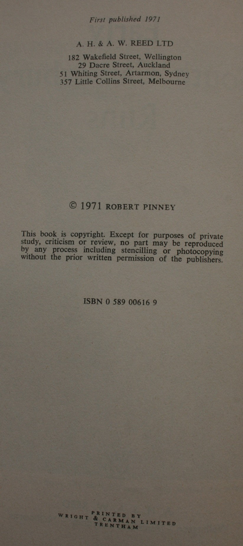 Early South Canterbury Runs. FIRST EDITION. by Robert Pinney.