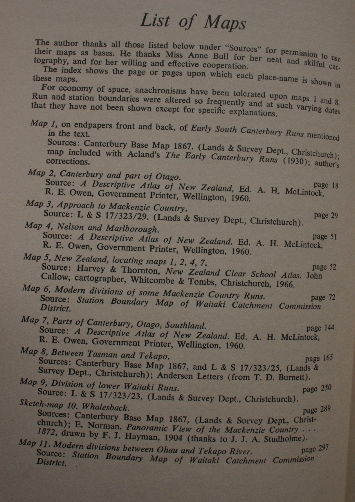 Early South Canterbury Runs. FIRST EDITION. by Robert Pinney.