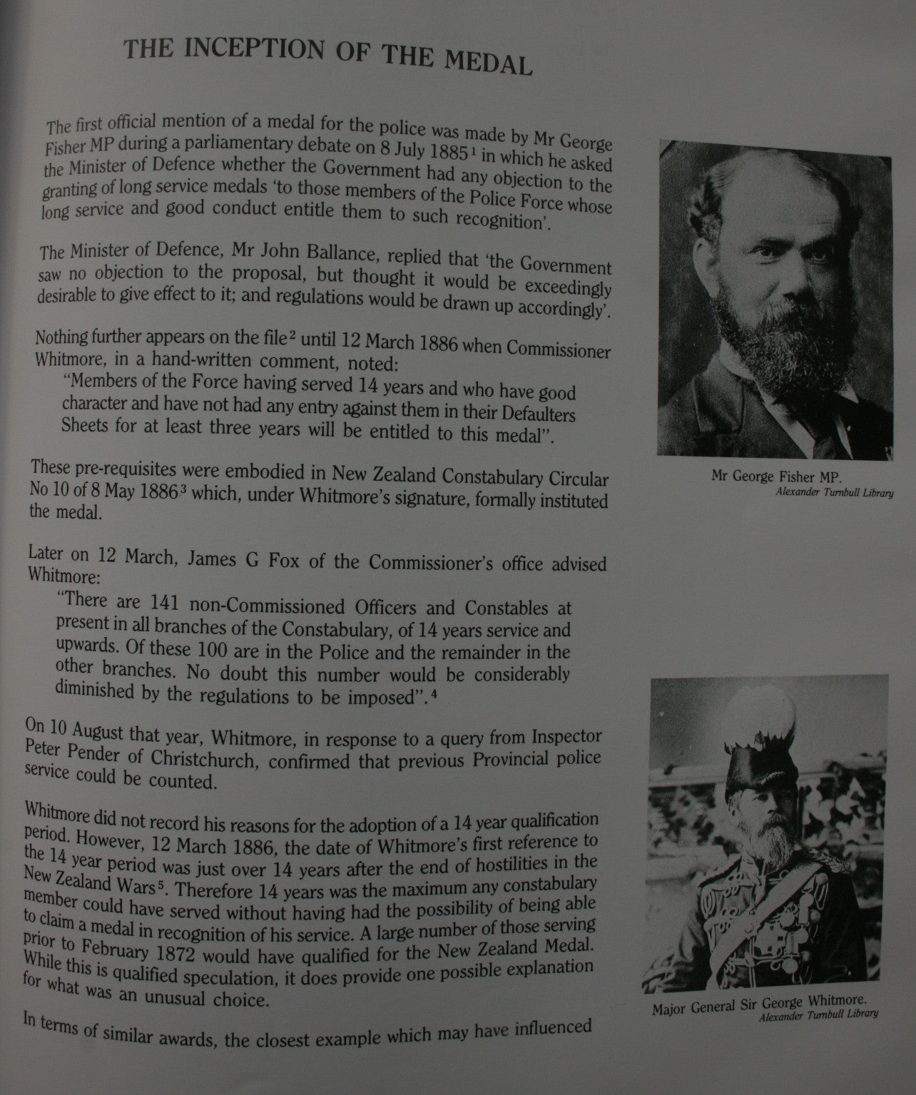 The New Zealand Police Medal: The police long service and good conduct medals of New Zealand, her dependencies, and mandated territories, 1886-1976. SIGNED BY AUTHOR.