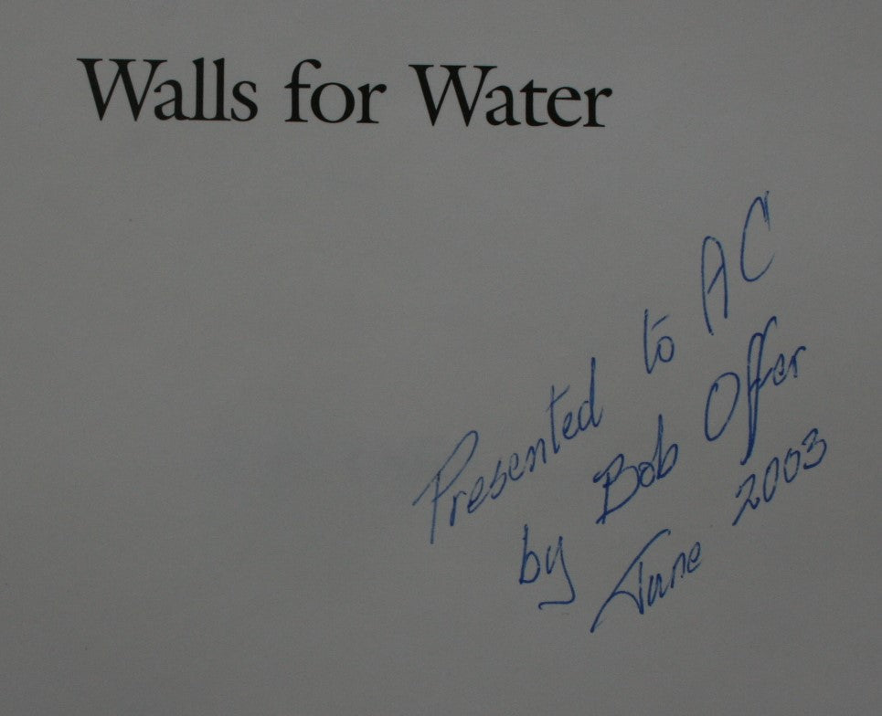 Walls for Water Pioneer Dam Building in New Zealand. SIGNED BY AUTHOR Robert Offer. SCARCE.