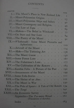 The Maori, Yesterday and Today. BY James Cowan. 1930, FIRST EDITION. VERY SCARCE