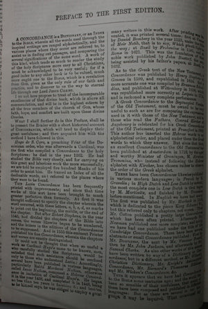 Cruden's Complete Concordance to the Holy Scriptures Old and New Testaments, with Life of the Author. 1909