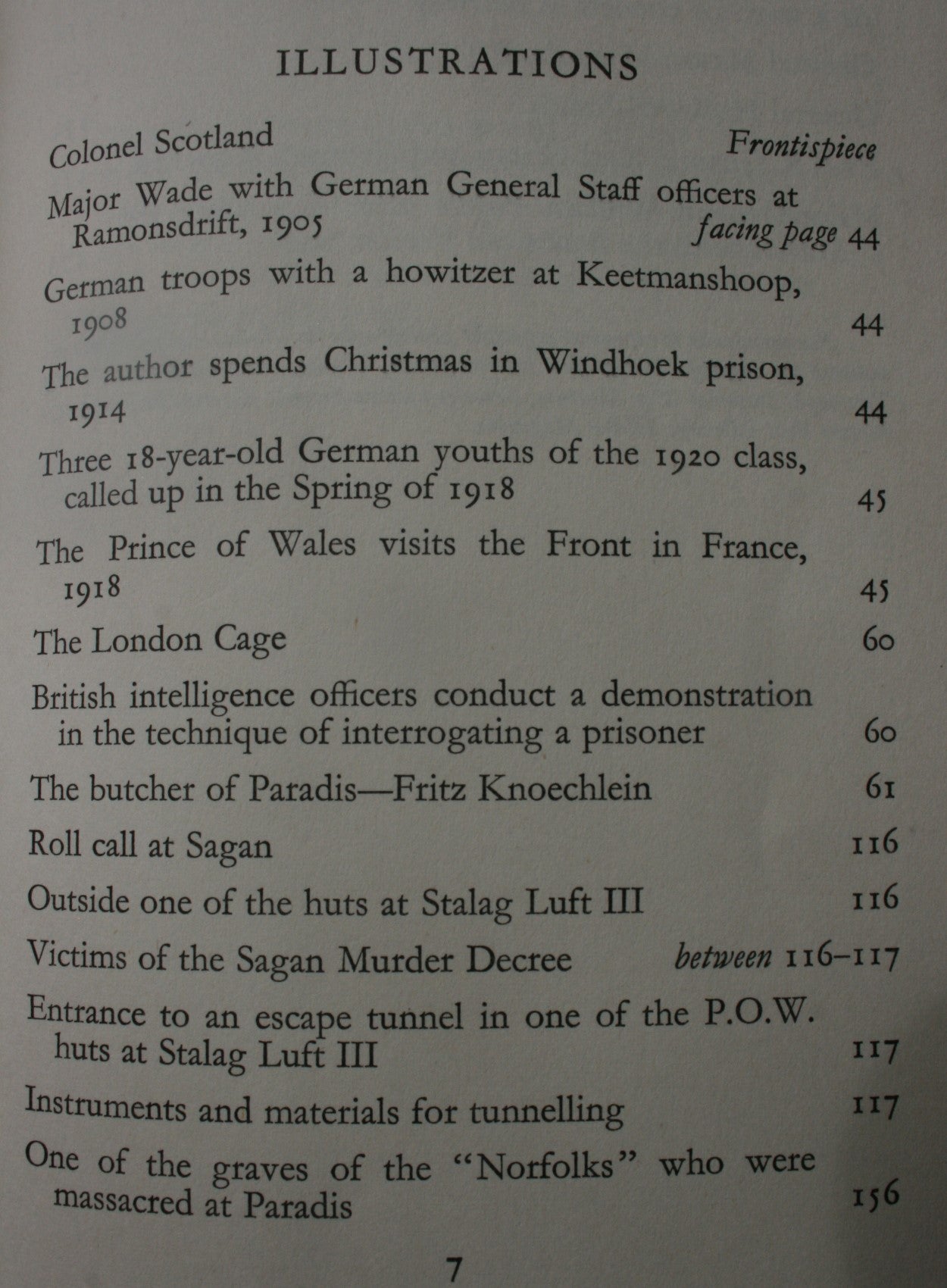 The London Cage By Lt Col A.P. Scotland O.B.E. First Edition.