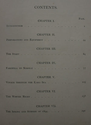 Fridtjof Nansen's 'Farthest North': Being the Record of a Voyage of Exploration of the Ship Fram 1893-96 and of a Fifteen Months' Sleigh Journey. 1898.