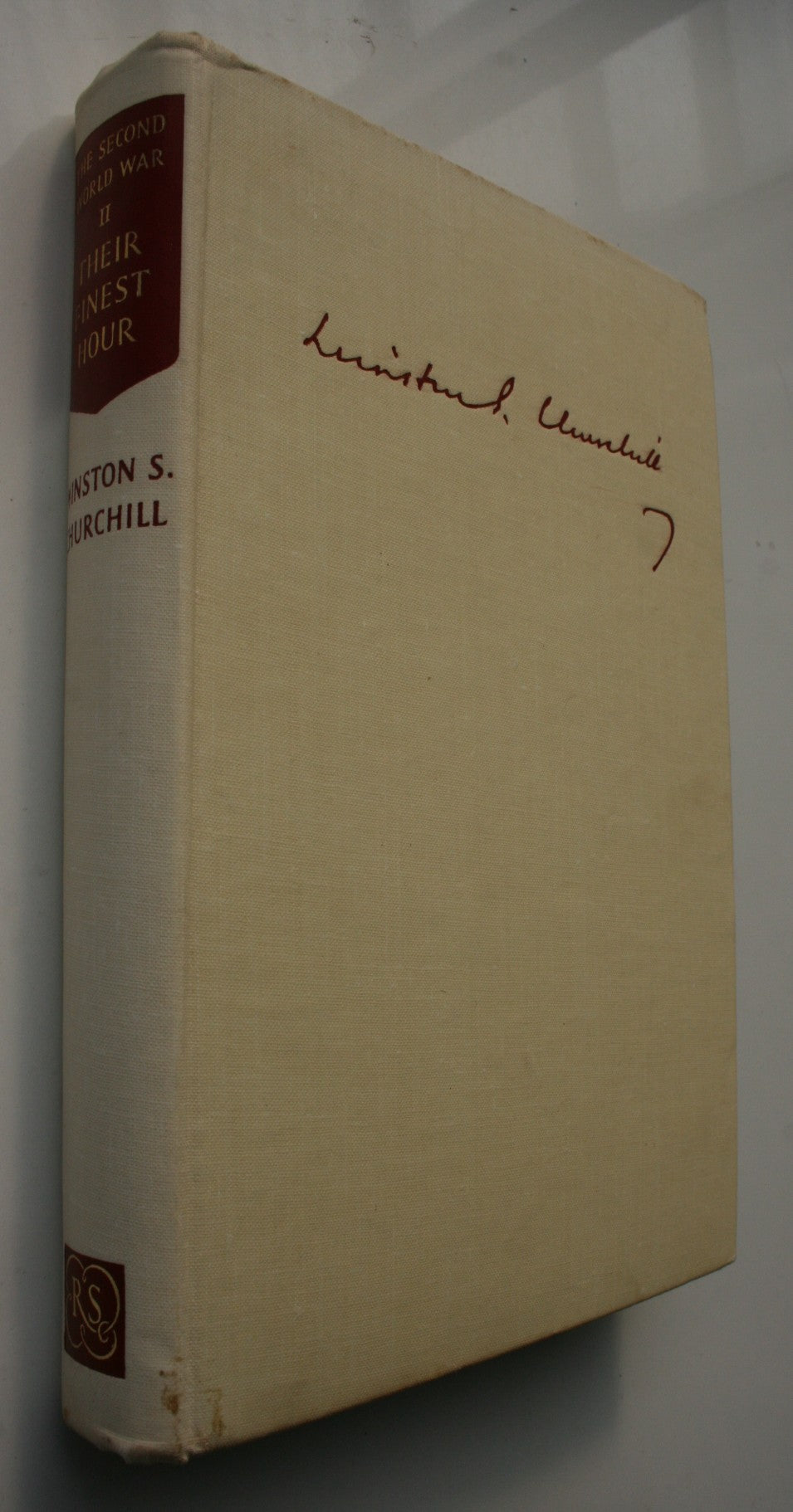 The Second World War. Volumes 1 - 6. by Winston S. Churchill.