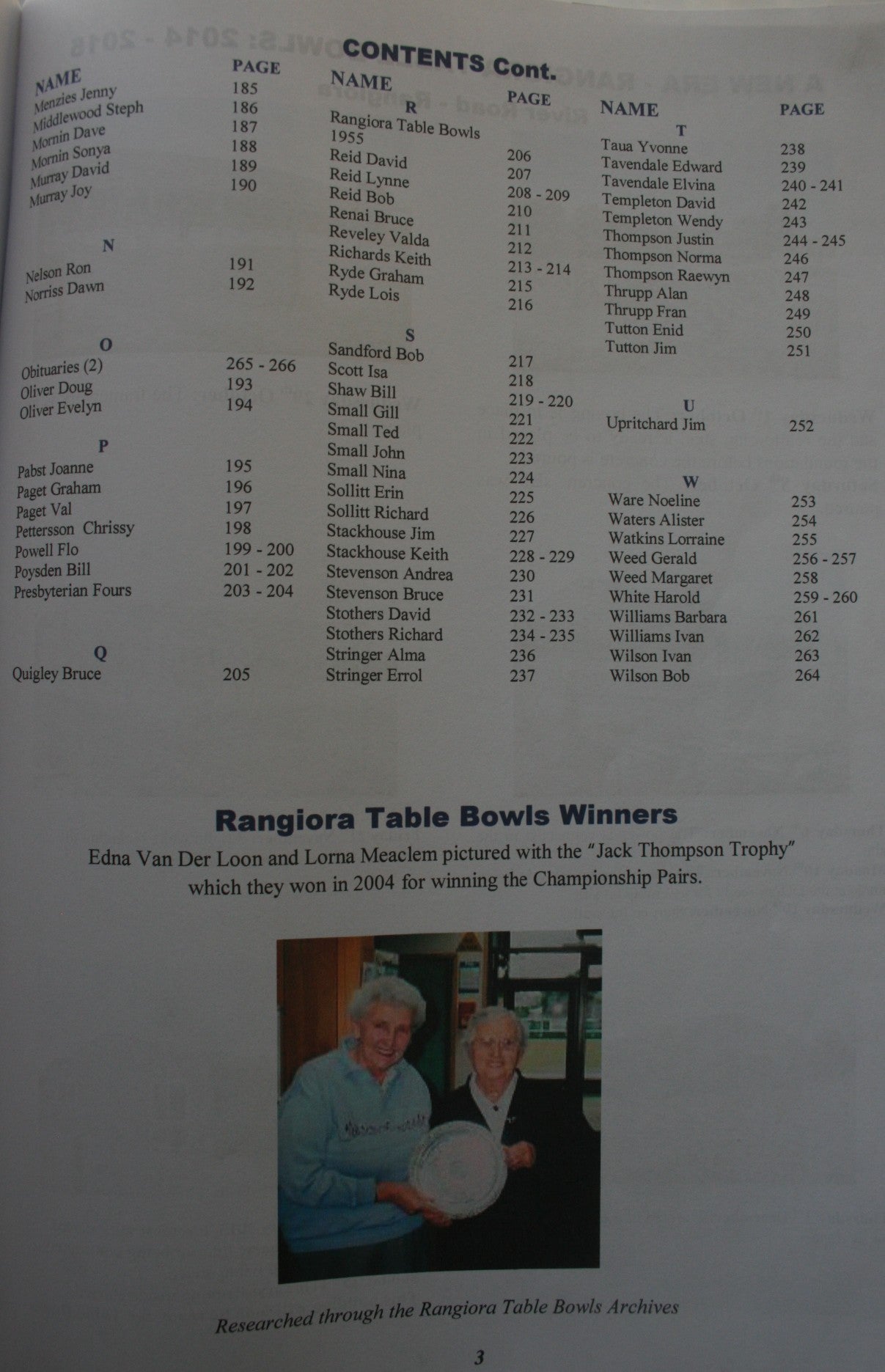 The Roll of the Jack - Again. Social History Indoor Bowling North Canterbury 1952 - 2015 by Pam Isitt.