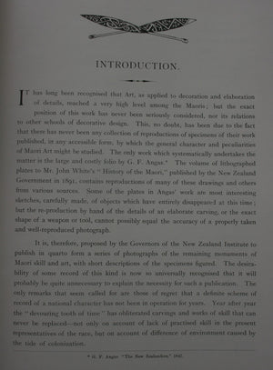 Maori Art. (1901 First Combined Edition parts1-5). By Augustus Hamilton