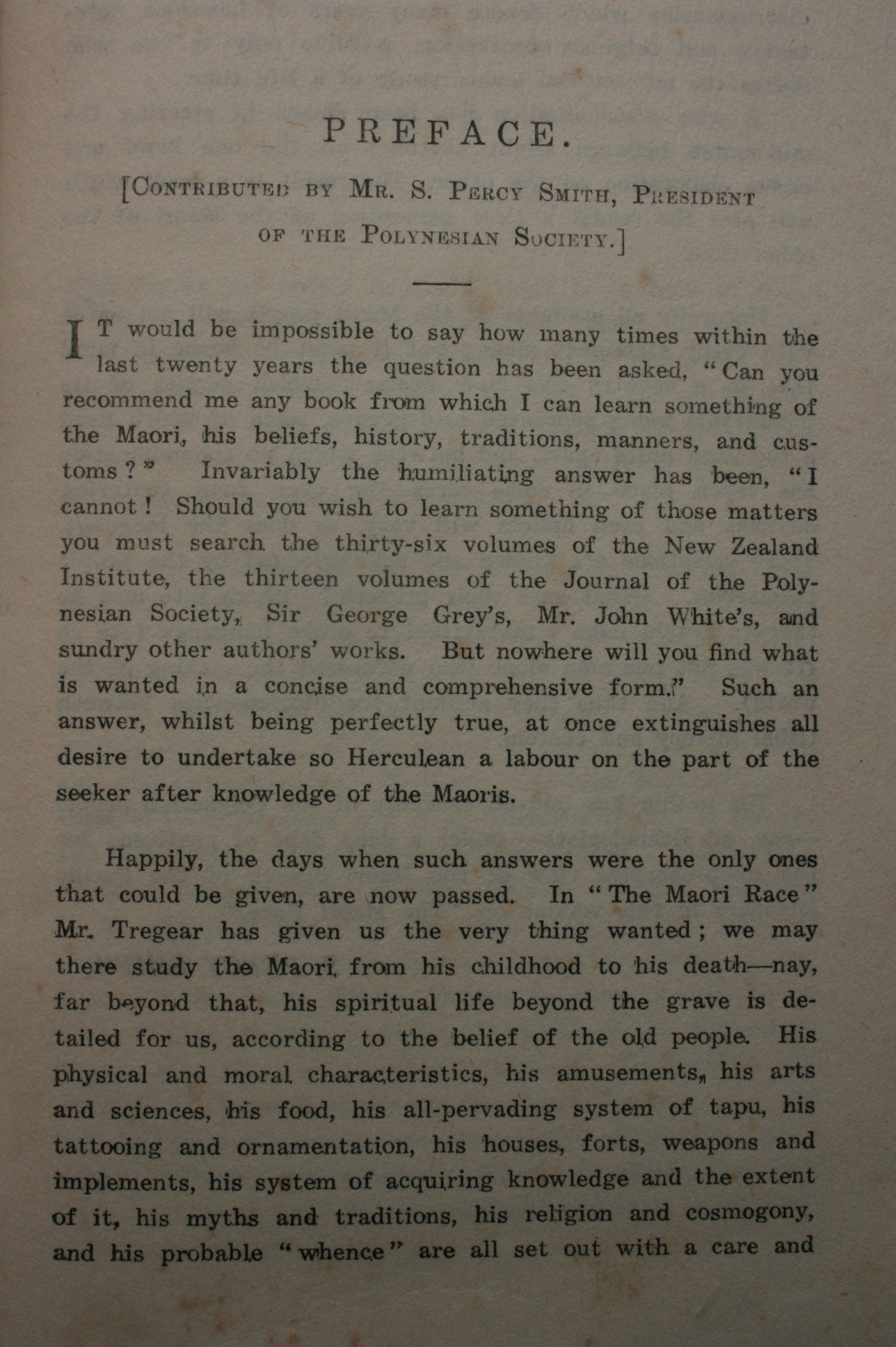 The Maori Race. (1926). By Edward Tregear