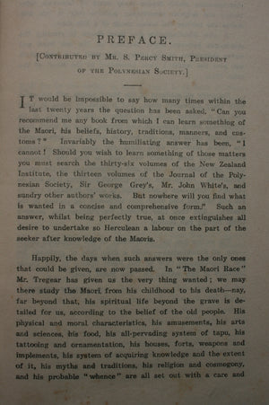 The Maori Race. (1926). By Edward Tregear